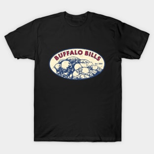 Vintage Buffalo Bills 1 by Buck Tee Originals T-Shirt
